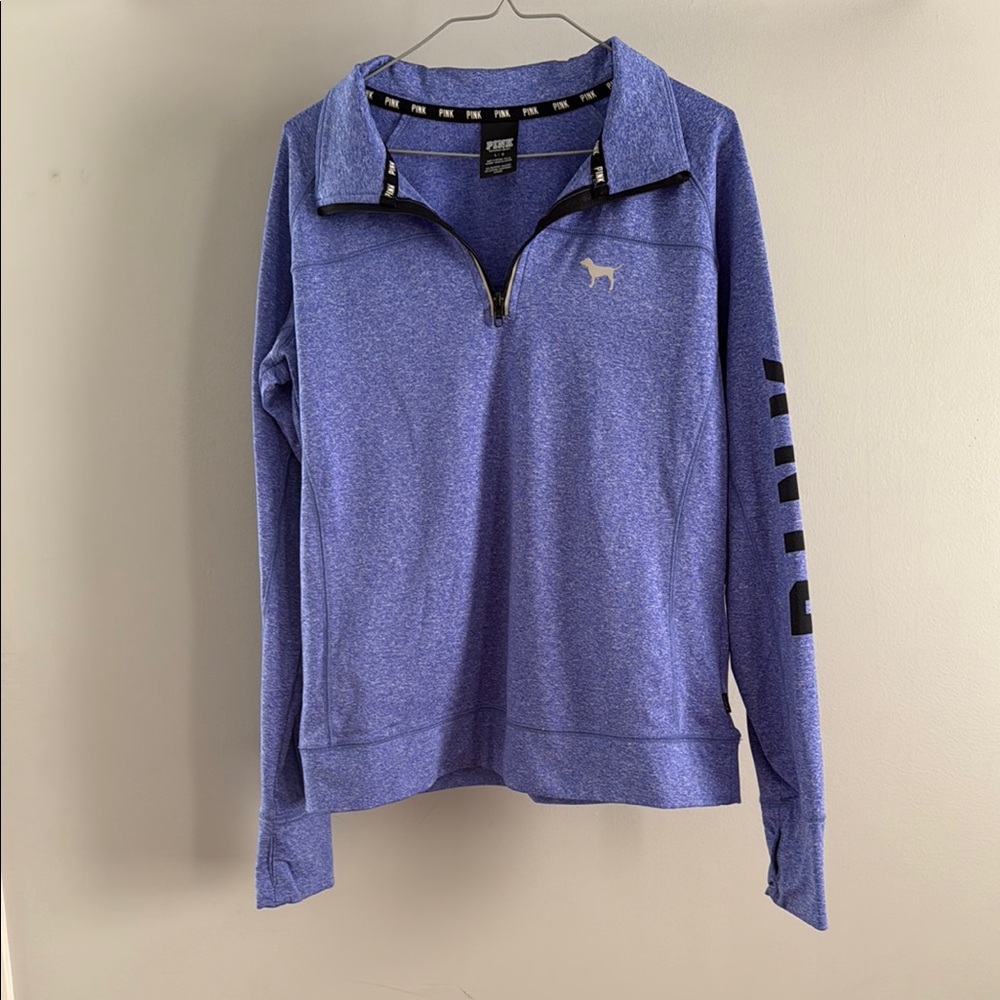 Blue Quarter-Zip Pullover